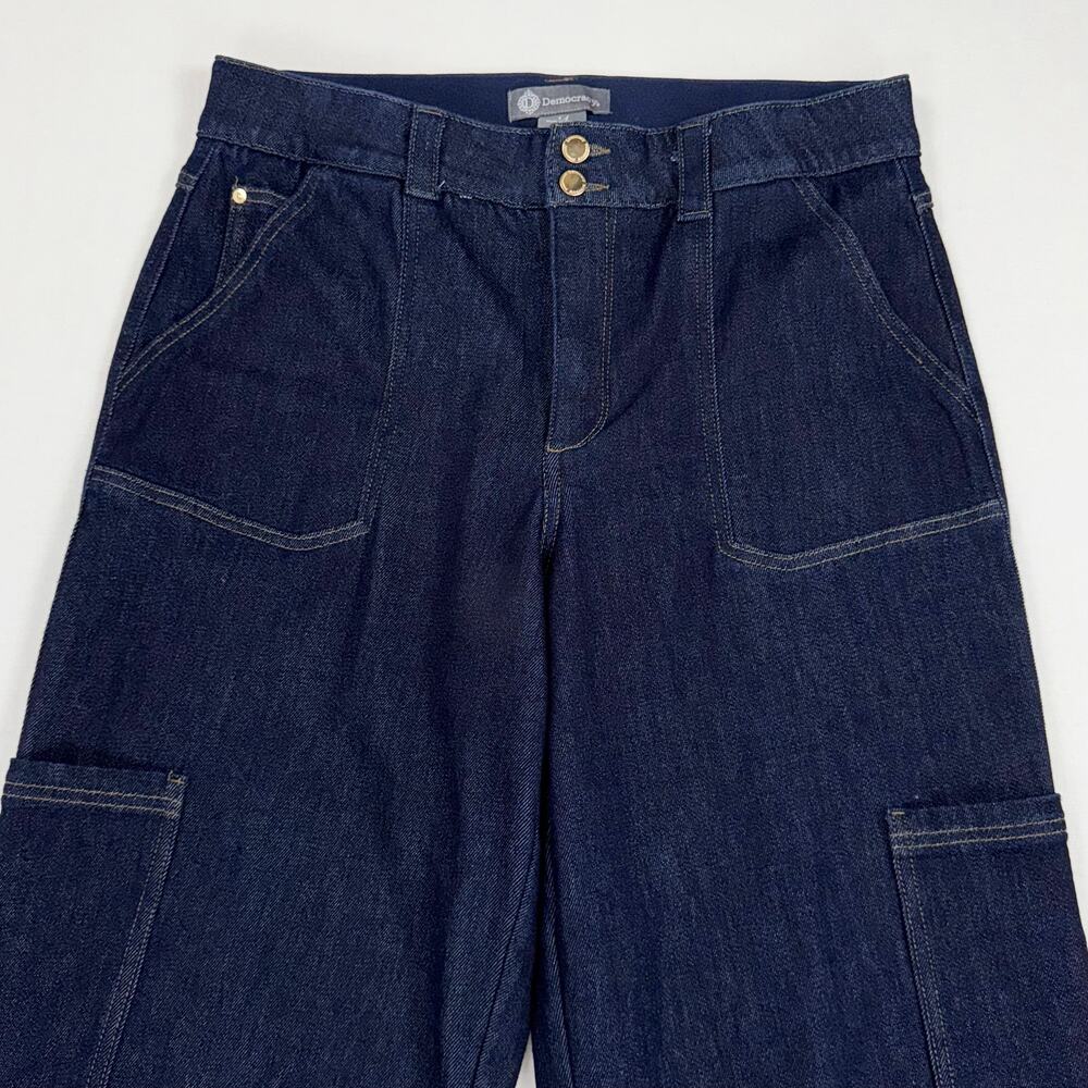 Madewell Dark Blue Wide Leg Jeans - Picture 5 of 14